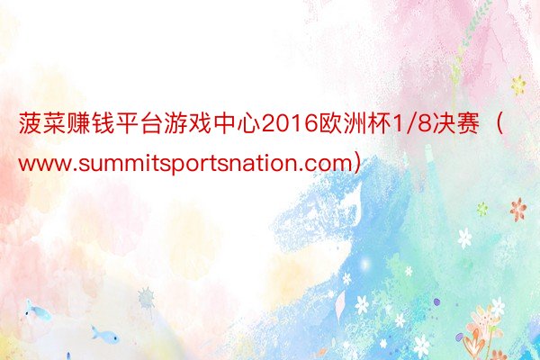 菠菜赚钱平台游戏中心2016欧洲杯1/8决赛（www.summitsportsnation.com）